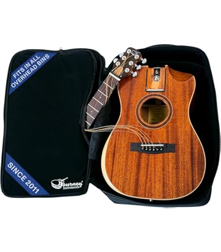 トラベルギター　journey instrument FF412C Solid Sitka / Mahogany GA Cutaway Travel Guitar- FF412C