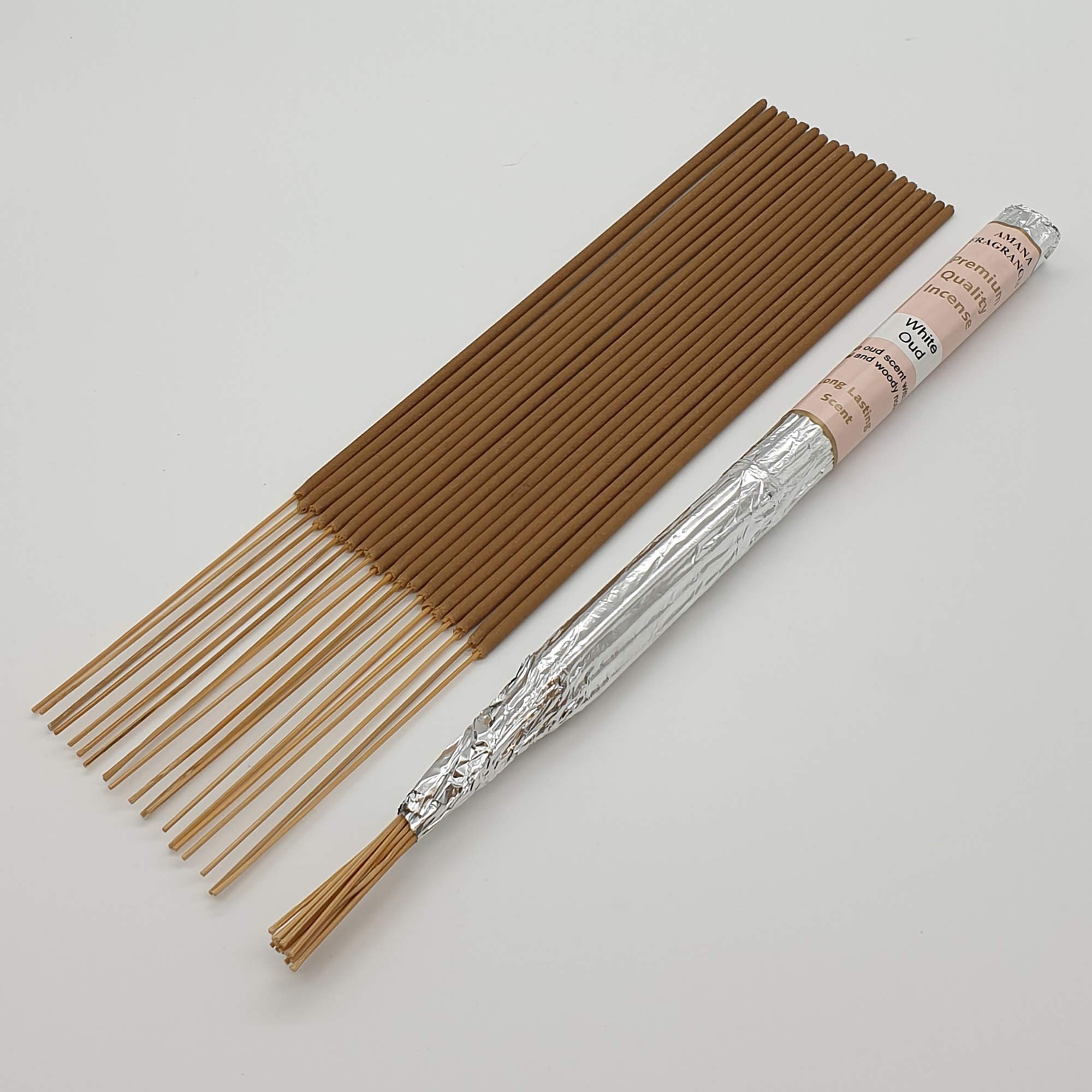 Long Burning Incense Sticks from Amana Fragrances - all scents in one listing (White Oud)