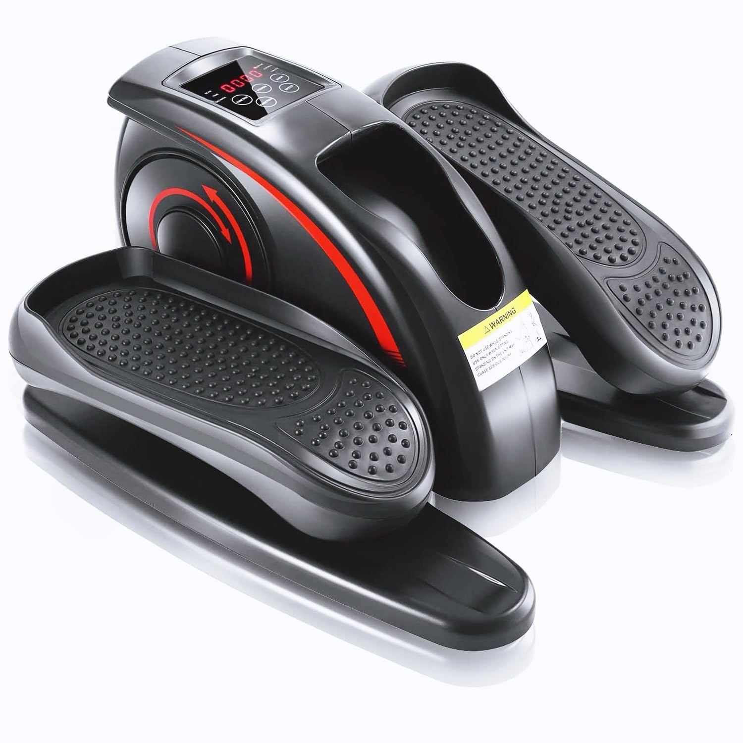 ANCHEER Under Desk Elliptical Machine, Electric Seated Pedal Exerciser, Mini Elliptical Machines, LCD Display Monitor, Portable Quiet Elliptical Machine, Leg Exerciser for Home (Dark Black) Image