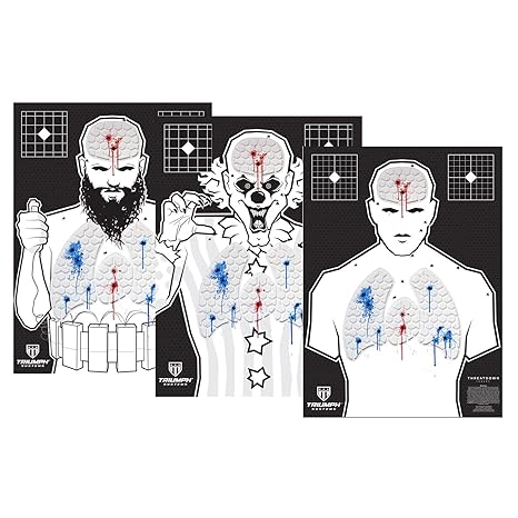 Threat Down Bleeding Target Bundles Zombie Targets For Shooting Shooting Target Reactive Splatter Target Gun Target