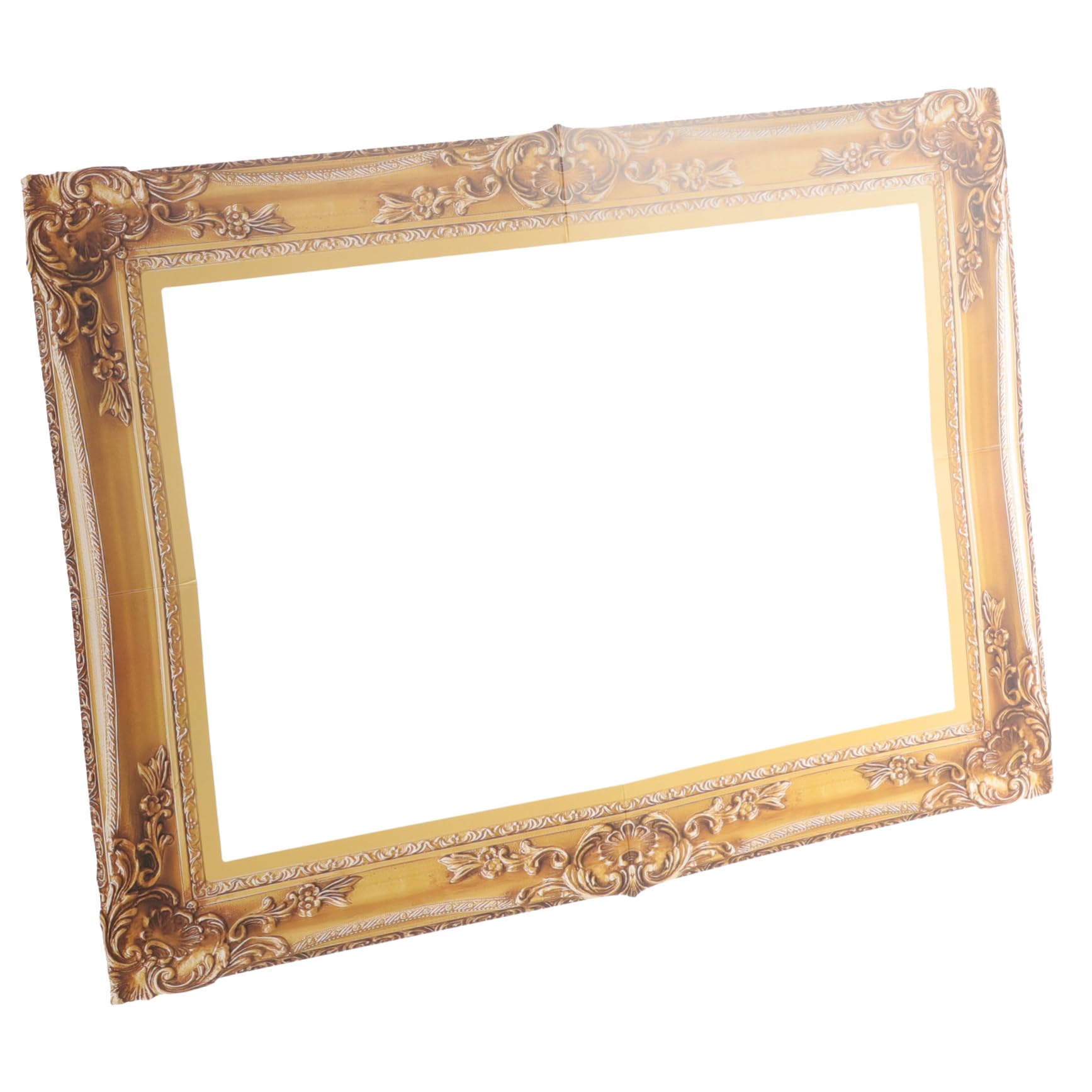 Artibetter Cardboard Selfie Frame Selfie Frame For Event Antique Frame Photo Prop Photo Booth Props Picture Frame Cutouts for Selfie Party Supplies (Gold) Photo Booth Frame