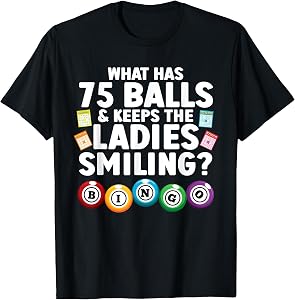 Cool Bingo Novelty for Men Women Bingo Lover Bingo Player T-Shirt