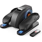 NEWBULIG Under Desk Elliptical Machine, Electric Seated Pedal Ellipse Leg Exerciser with Remote Control, 12 Adjustable Speeds, Forward &amp; Reverse, Mini Ellipse Leg Trainer for Home &amp; Office