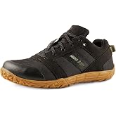 Belleville Mini-Mil Hiking Barefoot Shoes for Men, Zero Drop, Wide Toe Box | Zero Drop, Roomy Forefoot Mens Shoes, Oil &amp; Slip-Resistant Outsole, 2mm Shock-Diffusing Barefoot Shoes Men, Breathable Mesh
