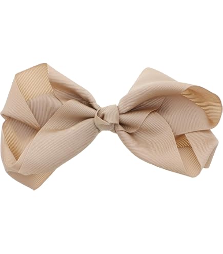 Amazon.com : Large Satin Hair Bow Collection (Barrette, Gold  display picture 1