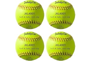 Jadekylin 11 & 12 Inch Soft Safety Softball - Ideal for Practice, Training & Recreational Use