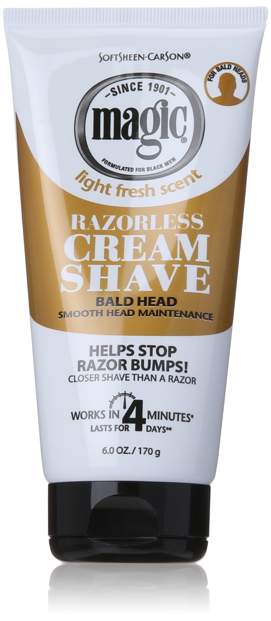 Magic Razorless Cream Shave Smooth 6oz. Tube (2 Pack)