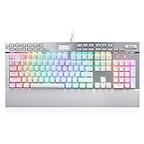 Redragon K550 RGB Gaming Keyboard, 104 Keys + 12