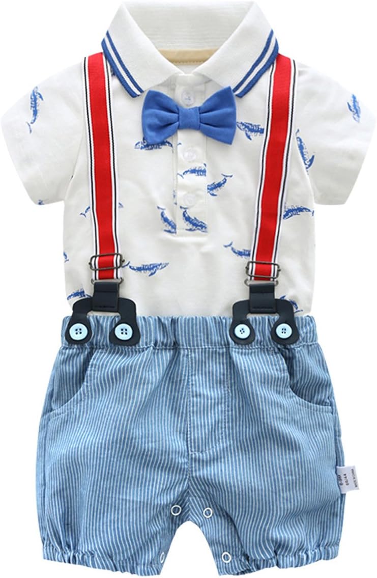 Baby Boys Gentleman Summer Christening Suit Set
