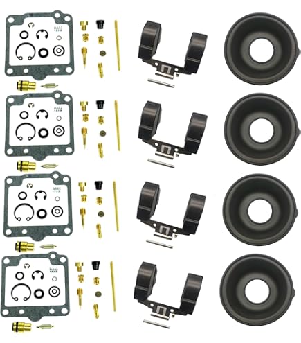 MDEOOSKY 4 Pcs 16211-438-000 Motorcycle Intake Manifold Carburetor Boot, Carburetor Intake Manifold Replacement For Honda Models CB900F, 1980-1982 CB900C, 1983 CB1100F, 1983 CB1000C 1981-1982