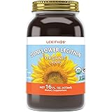Lekithos® Organic Sunflower Lecithin Liquid - 16 fl oz - Certified USDA Organic - Cold Pressed (Solvent Free) - Non-GMO…