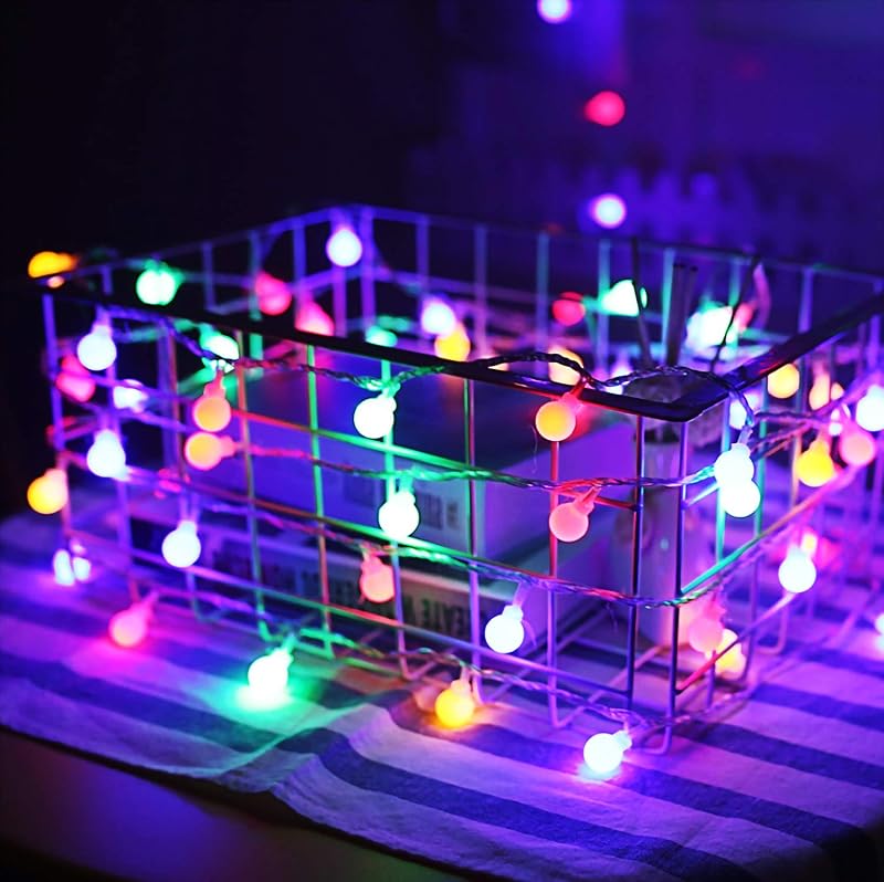 Rock Ninja Multicolour Globe Fairy Lights 6M 40 LED Battery Operated