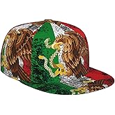 Cute Mexico Flag Hat Mexican Flag Baseball Cap Men Women Cute Print Hat Adjustable Baseball Cap Trucker Hats