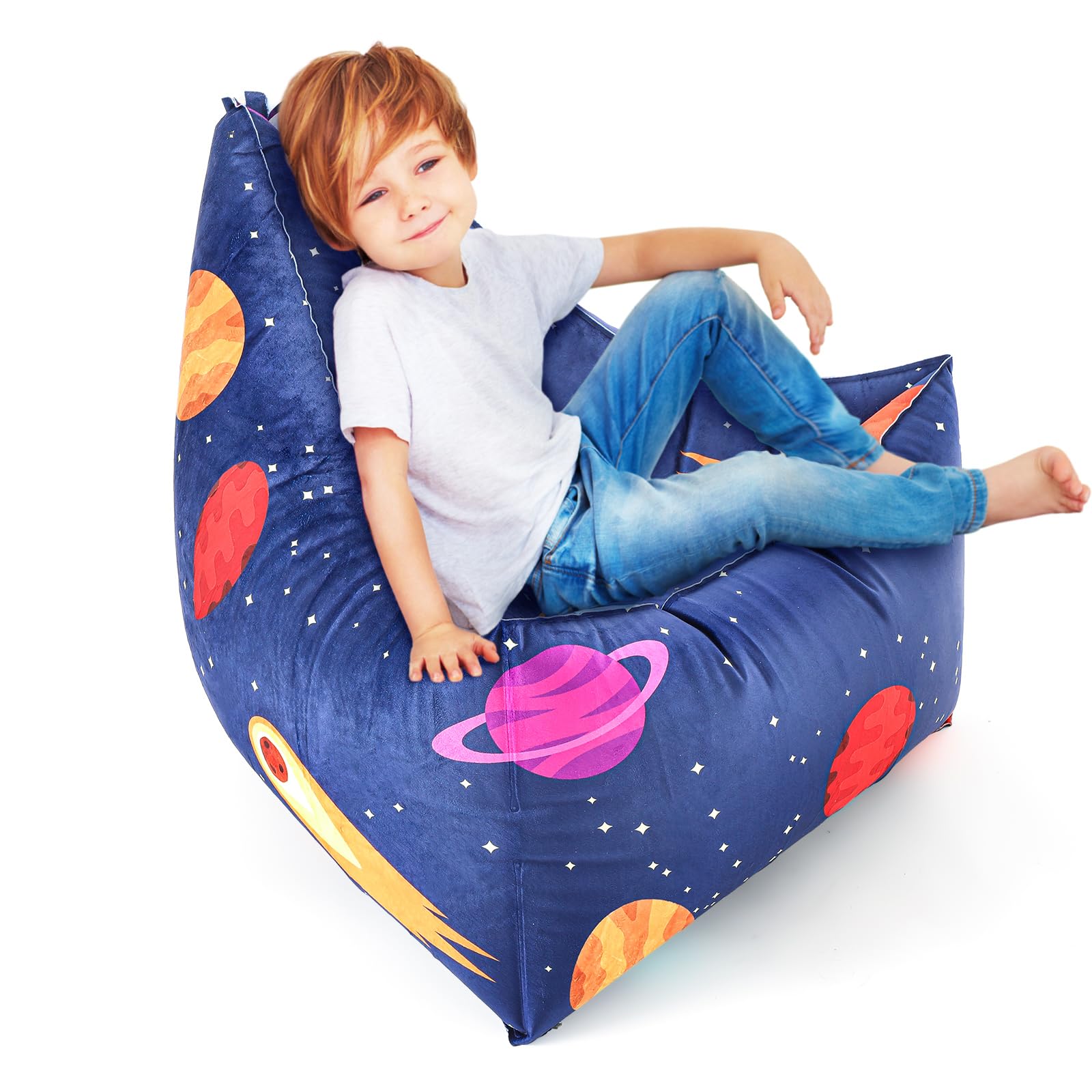 Photo 1 of Meonum Sensory Chair for Kids with Autism Inflatable Peapod Autism Toys Space Calming Down Classroom Corner Sensory Chair Toy for Autistic Children Includes Electric Air Pump