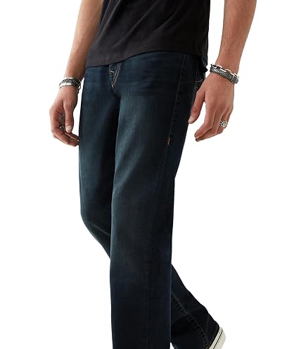 True Religion Men's Ricky Super T Straight Leg Denim Jeans for Men