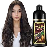 Brown Hair Dye Shampoo, Hair Color Shampoo for Women Men, Covers Grays in Minutes, Long Lasting Brown Hair Dye, Champu Para Canas, Easy to Use 16.90 Fl Oz