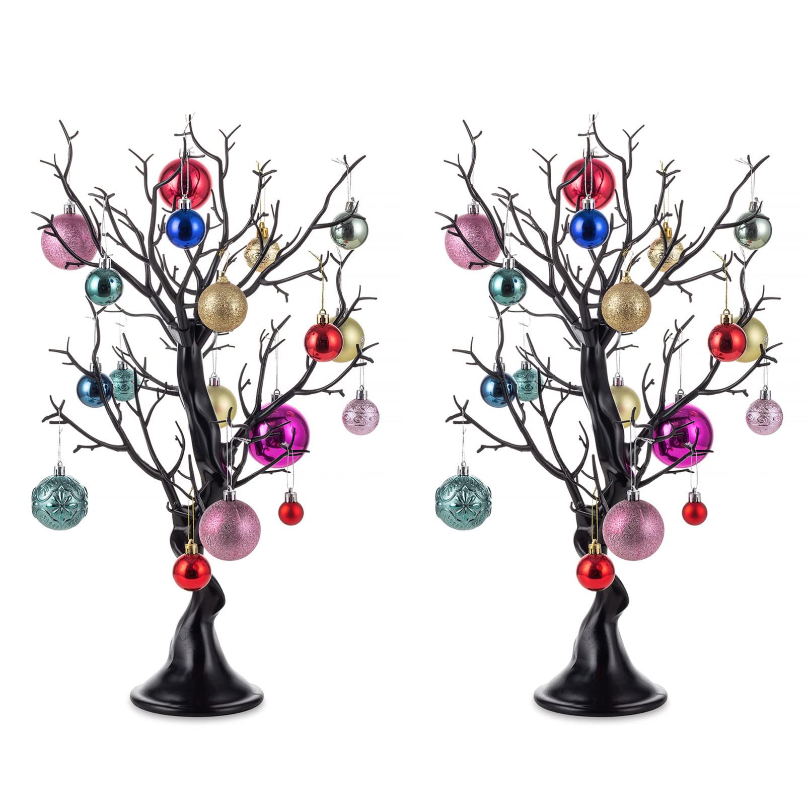 Photo 1 of NUPTIO Black Halloween Tree Branch: Artificial 22.8 inch Tall Manzanita Tree Christmas Centerpiece Wedding Centerpieces for Tables - Decorative Ornament Display Tree for Decoration Weddings (2 Pc)