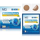 MQ 20ct Motion Sickness Patches, Dark Color, Sea Sickness Patches Non Drowsy & Waterproof, Cruise Ship Travel Essentials, Fast Acting & Long Lasting 72H