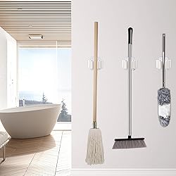 Verdenu 10 Pack Broom Holder Wall Mount, Mop and