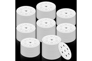 AOJSUP 800 Pcs 46 mm White Plastic Washer, Foam Board Fasteners and Load Spreading Polypropylene Washers for Fixing and Fastening Rigid Foam Insulation Board Panels