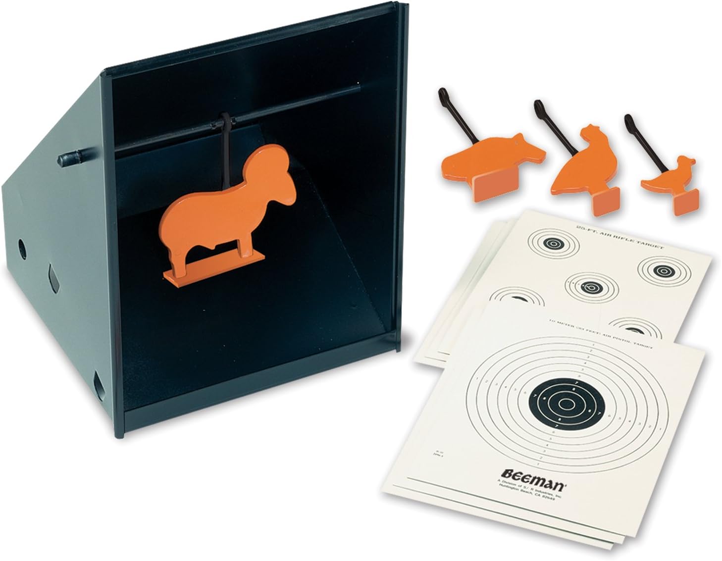 Beeman Pellet Trap with Targets and Silhouettes : Airsoft Targets : Sports & Outdoors