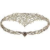 Coucoland Elven Circlet Elf Crown - Evil Fairy Galadriel Headpiece Gothic Celtic Tiara Larp Medieval Renaissance Headband