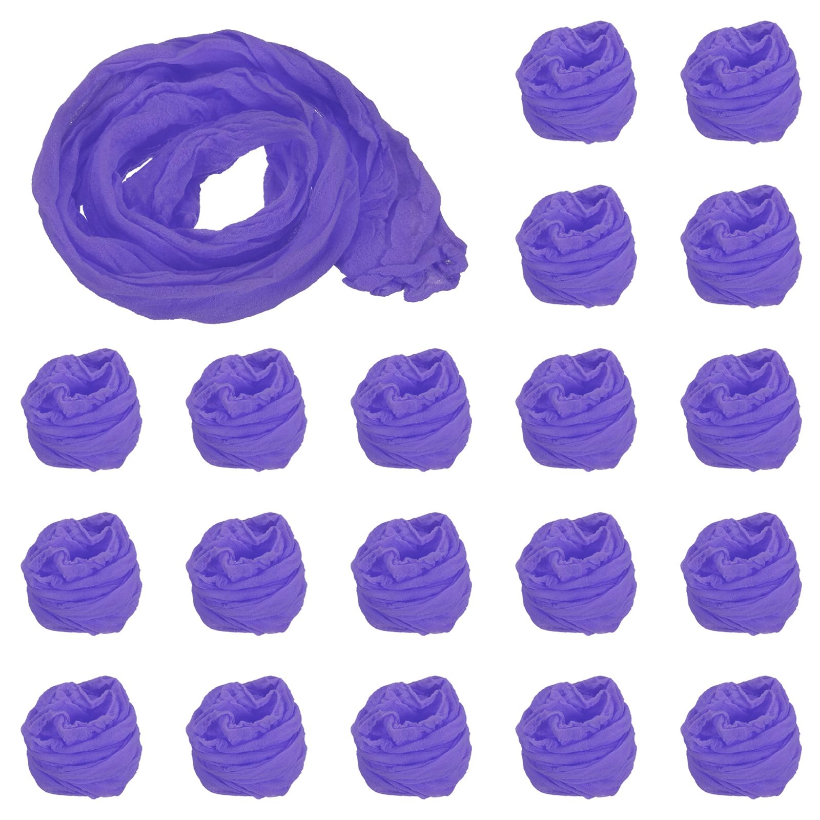 PATIKIL Nylon Stockings DIY Flower, 20Pcs Stocking Flower Fabric Material Tensile Silk Stocking Flowers for DIY Flower Making Wedding Crafts Home Decoration, Indigo Blue