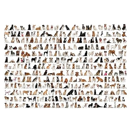 Juego de rompecabezas para perros y peces, 1000 piezas, rompecabezas, juguetes de cerebro, rompecabezas, para adultos y niños: Amazon.com: Grocery \u0026 Gourmet Food