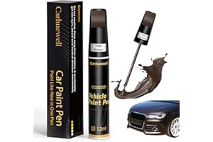 CARHUEWELL Bronze Touch Up Paint for Cars, Car Scratch Repair Pen, Car Paint Touch Up Pen Auto Scratches Remover Easy to Use and Quick Fix(Teak Brown)