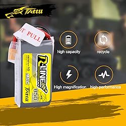 TATTU R-Line 850mAh 14.8V 95C 4S LiPo Battery Pack