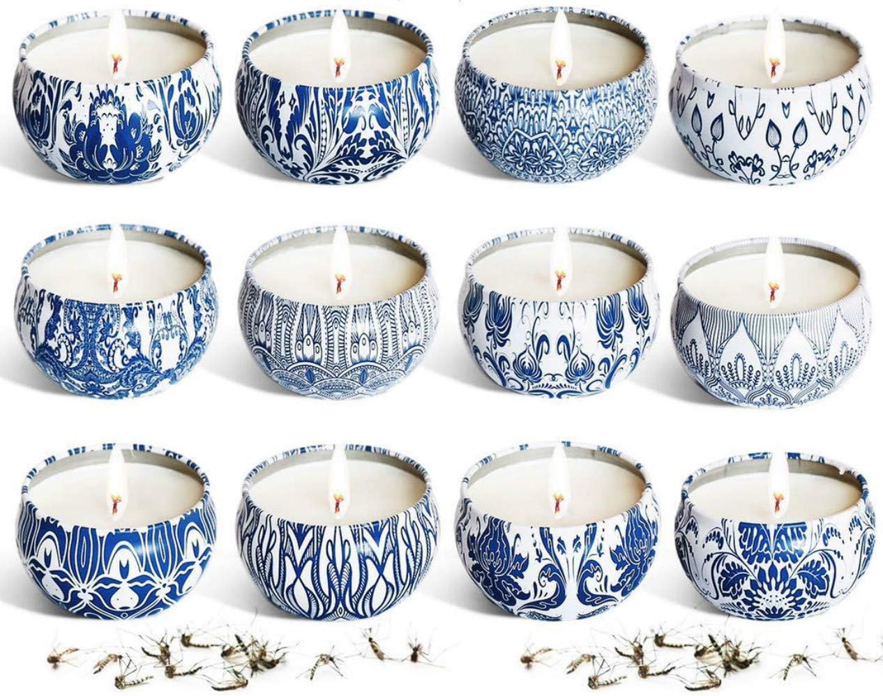 Stafeny Citronella Candles, Soy Wax Incense Candles, Mosquito Repellent