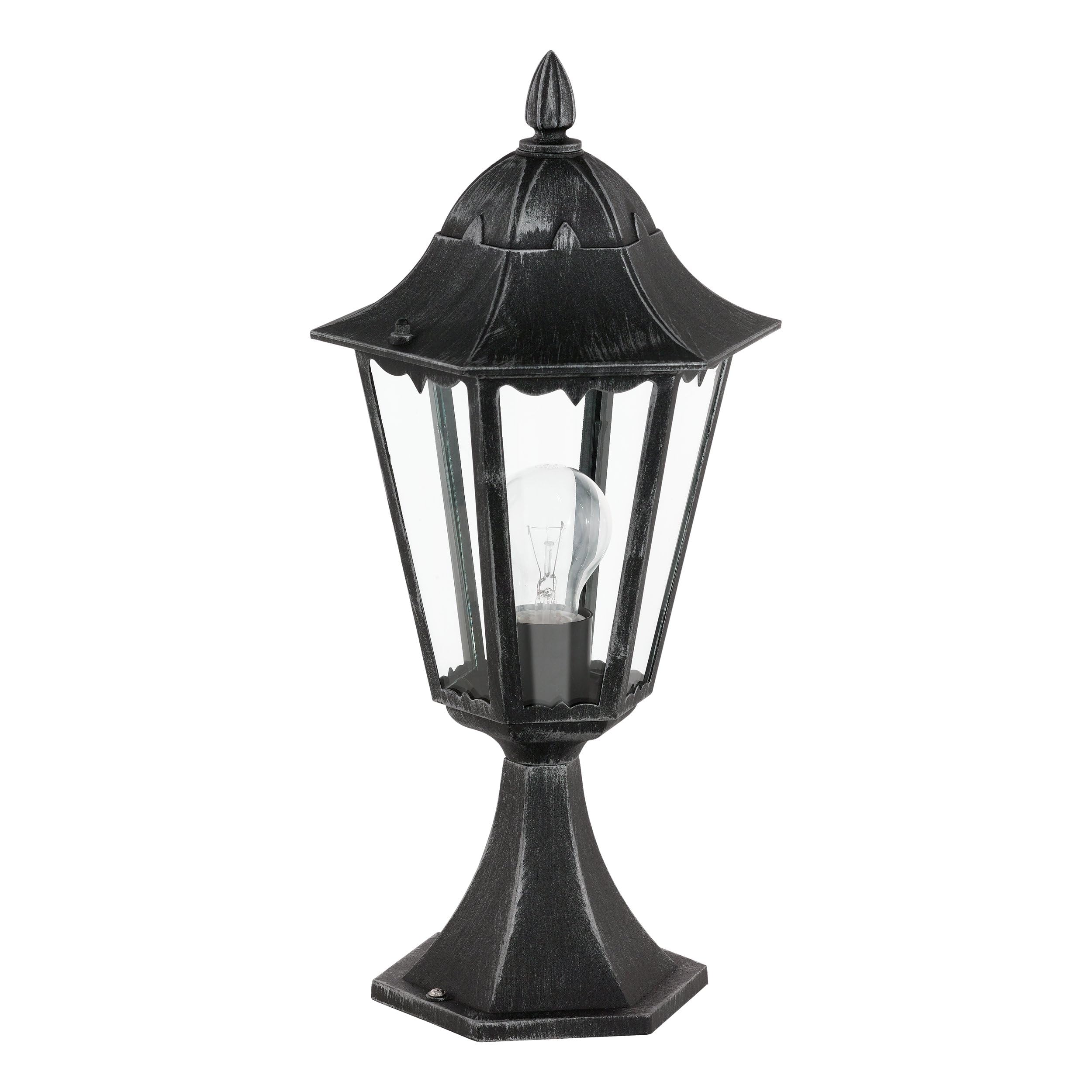 Eglo 93462 NAVEDO Exterior Bollard Lamp in Black and Silver-Patina — image 1