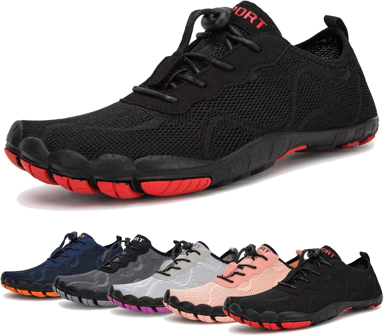  | Water Shoes for Men and Women Barefoot Quick-Dry Aqua Sock Outdoor Athletic Sport Shoes for Kayaking, Boating, Hiking, Surfing, Walking | Water Shoes