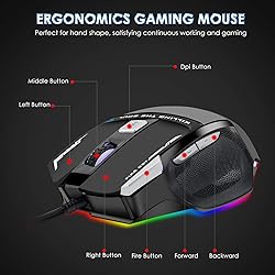 Beastron RGB Backlit Gaming Keyboard with Mouse