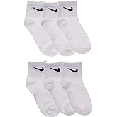 Nike Young Athletes Kids Ankle Cut Socks (6 Pairs/Pack),10C-3Y Shoe/ 5-7 Sock