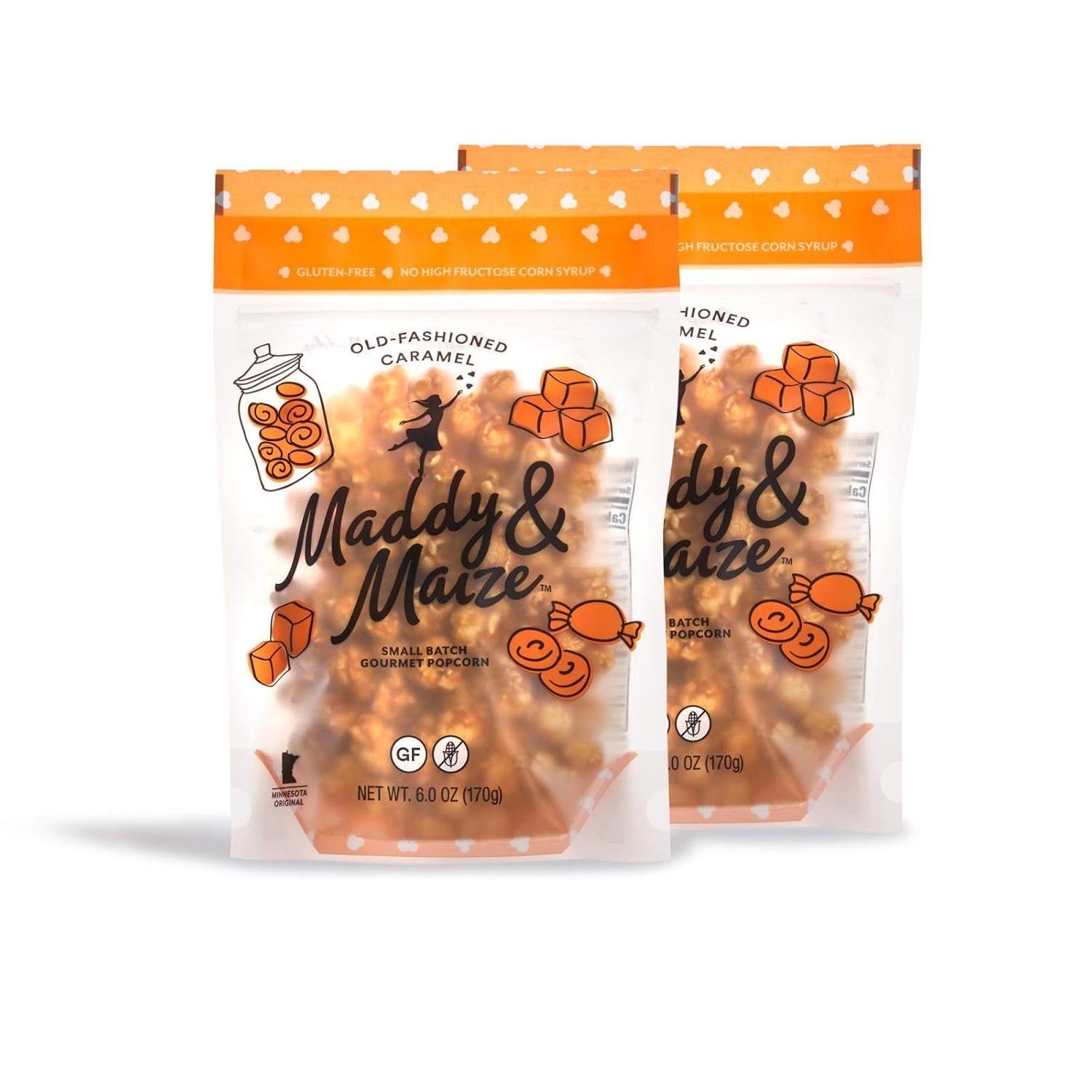 Maddy & Maize Gourmet Popcorn, OldFashioned Caramel ( 2