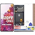 LCD Screen Replacement Touch Digitizer Display Assembly for Samsung Galaxy S20 FE 5G SM-G781 SM-G781B SM-G781U SM-G781F/DS SM-G781W 6.5"(with Frame)
