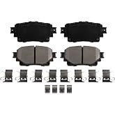 AD2305 OEM ADVICS Ultra-Premium Ceramic Disc Brake Pad Set - Compatible with Select Lexus IS, NX, RC, RX, RZ; Toyota bZ4X, Corolla, Crown, Highlander, RAV4 Prime, Sienna; REAR