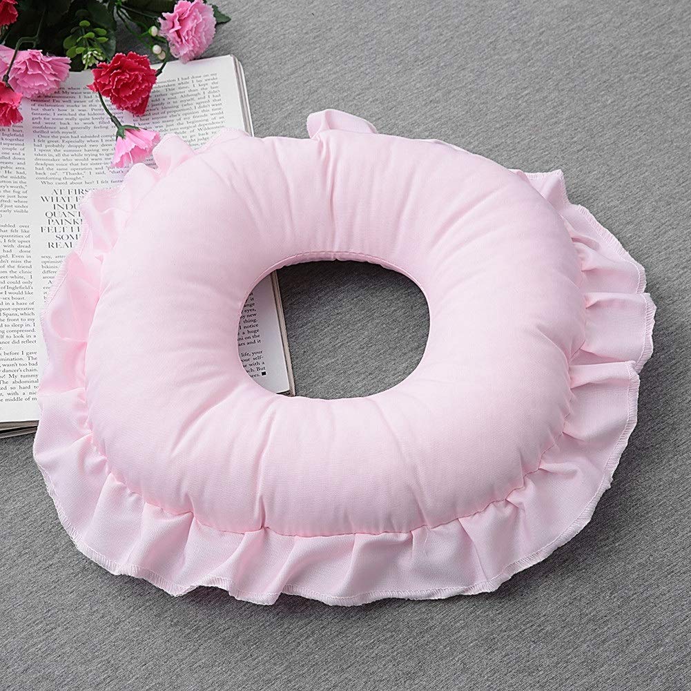 Polyester Face Relax Pillow SPA Salon Massage Hollowed Pillow Nap Rest Cushion Massage Pillow Beauty Skin Care Soft Overlay Face Relax Head Cradle Pad(Pink) : Beauty