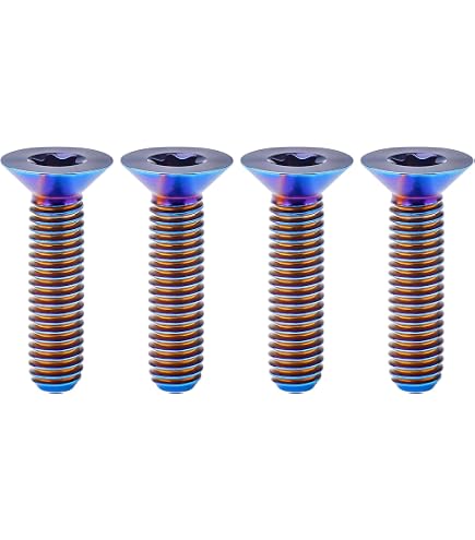 Titanium Allen Taper Head Ti Screws M6x10 16 18 20 25 30 35 40 45 50...