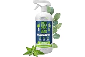 Rocket Pure Natural Shoe Deodorizer Spray - Foot Spray Odor Eliminator Spray, Shoe Spray Deodorizer, Shoe Odor Eliminator Spray, Shoe Spray Odor Eliminator Spray, Foot Deodorant Spray Freshener (32oz)