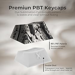 XVX Orchid Shine Through Keycaps, Double Shot PBT