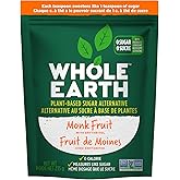 Whole Earth Sweetener Company Monk Fruit with Erythritol, Keto Friendly, Low Carb Sweetener, 235 Grams