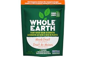 Whole Earth Sweetener Company Monk Fruit with Erythritol, Keto Friendly, Low Carb Sweetener, 235 Grams