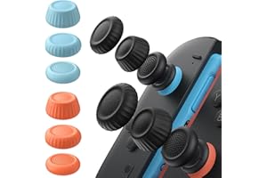 JSAUX Thumb Grips for Nintendo Switch 2 (2025), Switch Thumb Grip Caps, Ergonomic Design, Enhanced Grip, Comfortable & Durabl