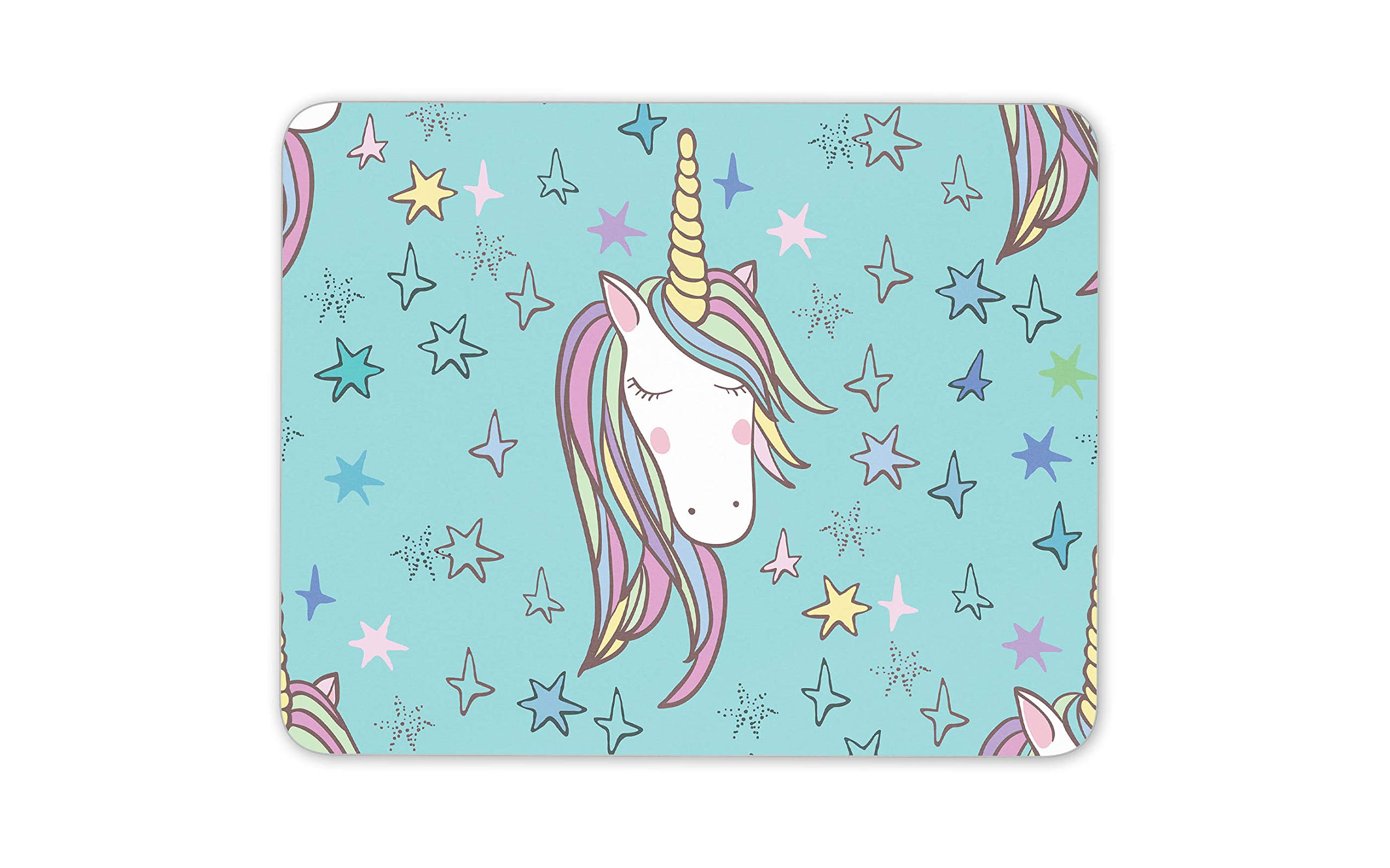 Pretty Unicorn Mouse Mat Pad - Stars Girls Horse Daughter Computer #14236