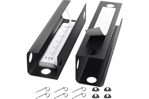 Yecaye 2 Pack Cable Management Under Desk, 31.5 in Under Desk Cable Management Tray,Cord Hider,Cord Organizer, No Screw Wire Management for Office and Home, Black