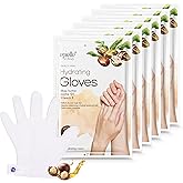 Epielle Hydrating Hand Mask 6 Pairs, Relieve and Soften with Shea Butter & Jojoba Oil, Deep Moisturizing Gloves for Dry, Cracked Hands, Self Care Gifts for Women, Spa Kit, Stocking Stuffers