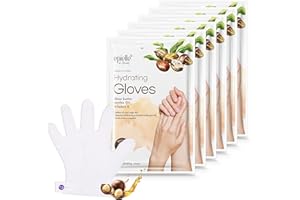 Epielle Hydrating Hand Mask 6 Pairs, Deep Moisturizing Gloves for Dry, Cracked Hands, Self Care Gifts for Women, Spa Kit, Stocking Stuffers, Thanksgiving Essentials