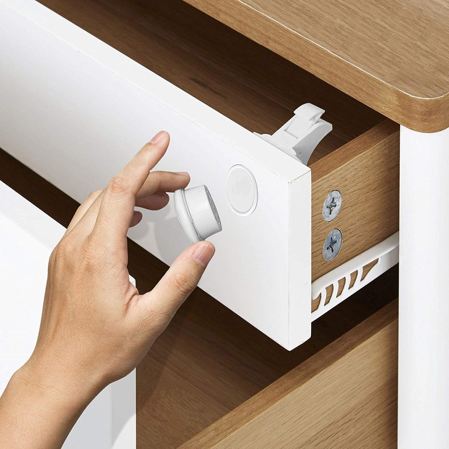 Invisible Safety Magnetic Lock Baby Pet Proof Cupboard Drawers